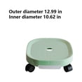 thumbnail image 2 of Pot Tray Portable Replacement Solid Color Rectangular Reusable Washable Heavy Duty Office Balcony Vase Holder with Brake Green Size 3, 2 of 9