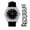Black-Silver, variant on Mens Silver Big Rocks with Roman Numerals Fully Iced Out Colorful Dial Watch w/Bling'ed Out Cuban Shiny Silver Bracelet - ST10327 RN Cuban (Shiny Silver)