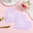 thumbnail image 6 of RKSTN Heart Napkins - 100 PCS - Bulk Heart Shaped Valentine's Day Disposable Napkins for Valentine's Day Decorations Party Supplies - Purple, 6 of 6