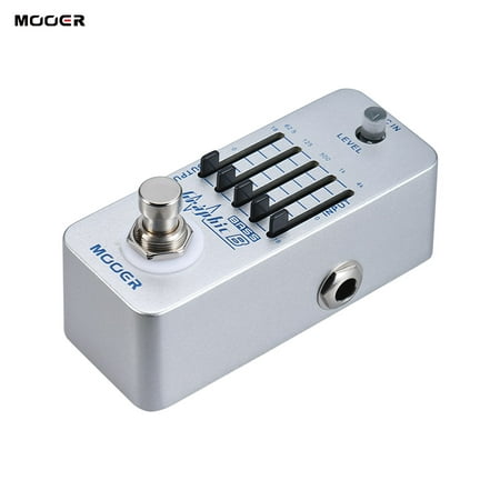MOOER Graphic B 5-Band EQ Bass Equalizer Effect Pedal True Bypass Full Metal