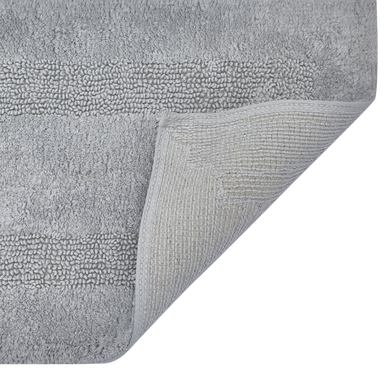 Tapis de bain Mainstays Racetrack 100% Coton Gris Fonce, 17" x 24" Tapis de bain antidéparant