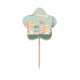 thumbnail image 1 of Paris dirigible Francia marca el dibujo de linea Selección de pastelitos Star lable Flag en palillos de dientes, 1 of 3
