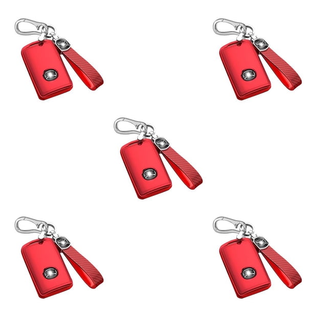 Sidaley TPU Auto Key Fob Portátil Desmontable Elegante Reemplazo de accesorios de estuche protector Reemplazo para CX-5 / CX-30 / CX-9 2020-2021 Rojo Type2 NO2 Sidaley CBP376318