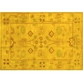 thumbnail image 1 of Ahgly Company Indoor Rectangle Persian Yellow Traditional Area Rugs, 7' x 9', 1 of 4