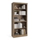 thumbnail image 1 of Yeshouse Estantería de 180 cm de altura, librería de 5 niveles, estantes abiertos de madera con diseño antivuelco, estantería blanca para dormitorio, sala de estar y oficina, 1 of 7