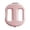 Pink, variant on Dual Opening Fascia Ring Massager Quiet Rechargeable Vibration Muscle Roller Full Body Deep Tissue Massage Tool For Yoga Gym Travel Recovery(Pink-15.9Cm)