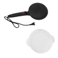 thumbnail image 2 of Crepe Maker, NonStick Dipping Plate Plus Electric Base Batter Spatula Compact Baker, Round Home Pancake Machine Holiday Morning Breakfast Dessert Treat for Egg Roll Tortilla, 2 of 7