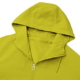 thumbnail image 7 of LEKODE Lightweight Rain Jacket Women Waterproof Oversized Zip Up Hooded Raincoat Casual Drawstring Rain Coat with Pockets Yellow S, 7 of 7