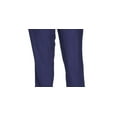 thumbnail image 3 of 1.State Womens Plus Drawstring Flat Front Linen Pants Navy 2X, 3 of 3