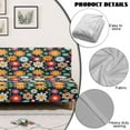 thumbnail image 4 of Xoenoiee Hippie Daisy Flower Pattern Stretch Armless Folding Sofa Slipcover Elastic One Piece Spandex T Cushion Futon Bed Covers Decorative Dust Proof Furniture Protector, 4 of 7