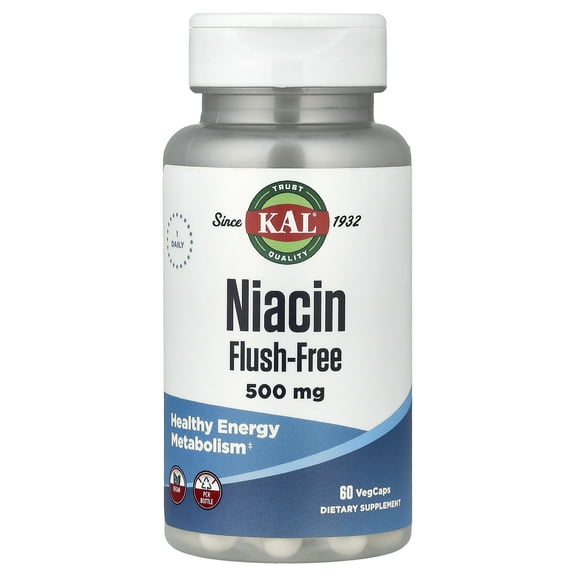 Kal Flush-Free Niacin 500mg 60 Capsule