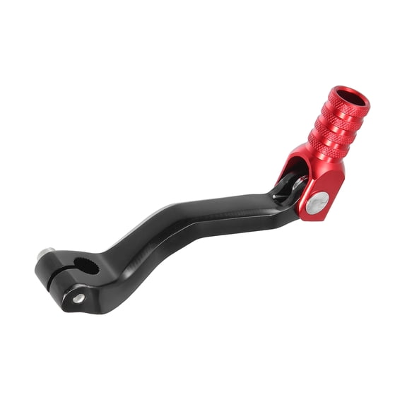 Unique Bargains Motorcycle Gear Shifter Lever Pedal Shift Lever Arm Universal Folding Aluminum Alloy Red Black