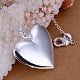 thumbnail image 4 of Brass Hollow Heart Diffuser Locket Pendants Silver Color Plated 31x26mm, 4 of 6