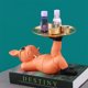 thumbnail image 4 of Decoración De Almacenamiento Decoración de caja de almacenamiento de Bulldog con decoración de escritorio de resina de paleta para el hogar (naranja) Likrtyny Libre de BPA, 4 of 8