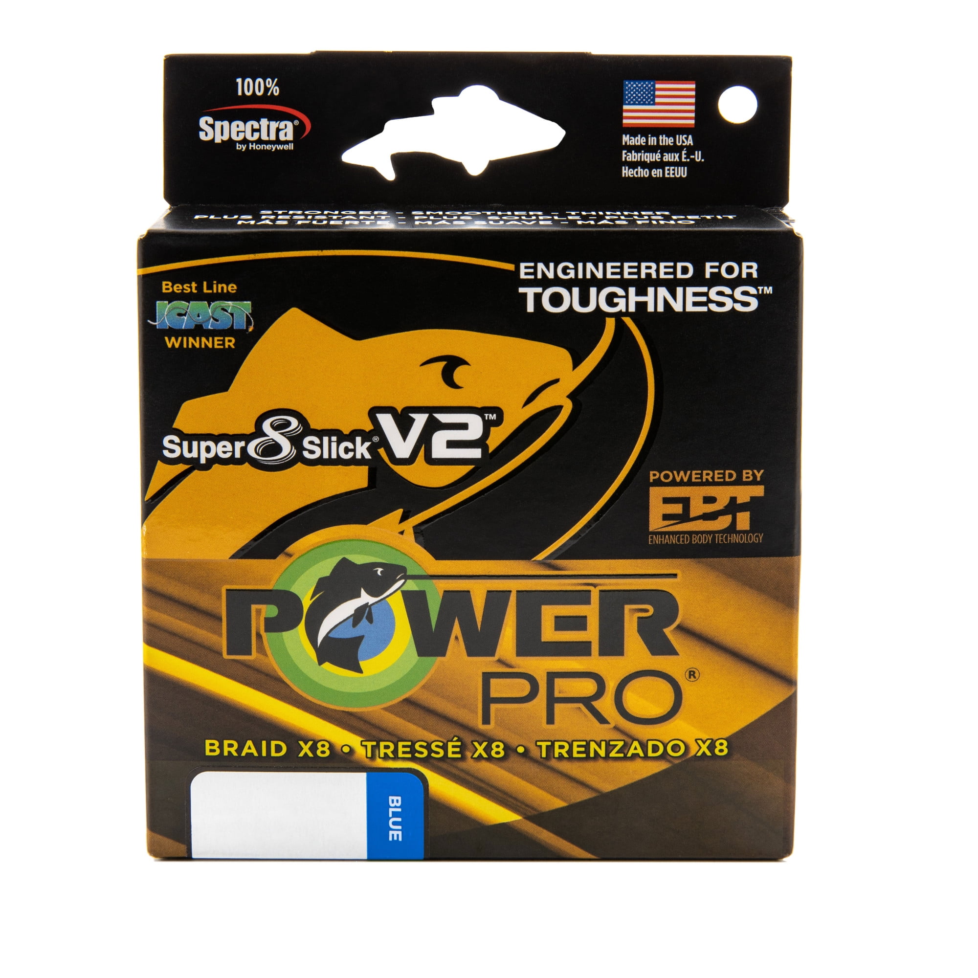 PowerPro Braided Fishing Line, Ppr Ssv2 10Lb 3000Yd Blue,  [31500103000A]