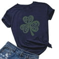 thumbnail image 1 of Meichang Hauts pour Femmes Tendance T-Shirt Jour de la Saint-Patrick T-Shirts Graphiques Chanceux Hauts Mignons Col Rond Décontracté Manches Courtes T-Shirts Jour de la Saint-Patrick, 1 of 3