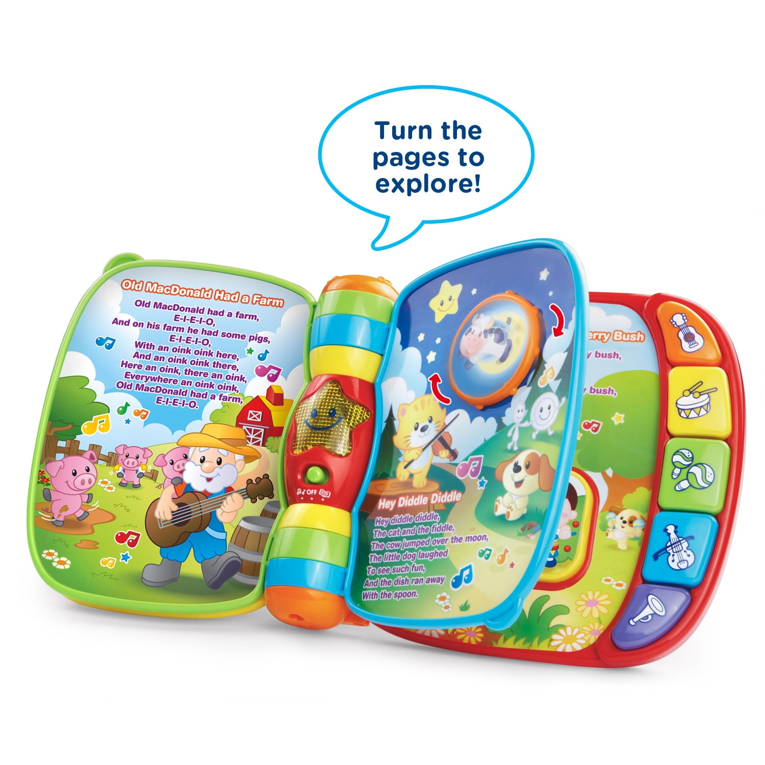 Vtech MUSICAL RHYMES BOOK Baby/Toddler Early Reading Educational Story 3m BN 