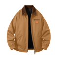 thumbnail image 2 of Atkumj Mens Zip Up Jacket with Pockets and Chest Zip Pockets Fashion Color Spliced Lapel Jackets for Men Loose Solid Color Long Sleeve Casual Outerwear S, 2 of 7