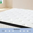 thumbnail image 3 of TWINXL Size Mattress, 12 Inch Foam Hybrid Mattress with Independent Spring, Medium Firm Mattress in a Box, Breathable and Pressure Relief, CertiPUR-US, 3 of 5