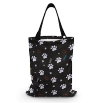 Yuyamidu Dog Paw Car Trash Bag Cute Automobile Garbage Bag Black Car Rubbish Bag Accessories Multipurpose Hanging Vehicle Trash Can Car Decoraion