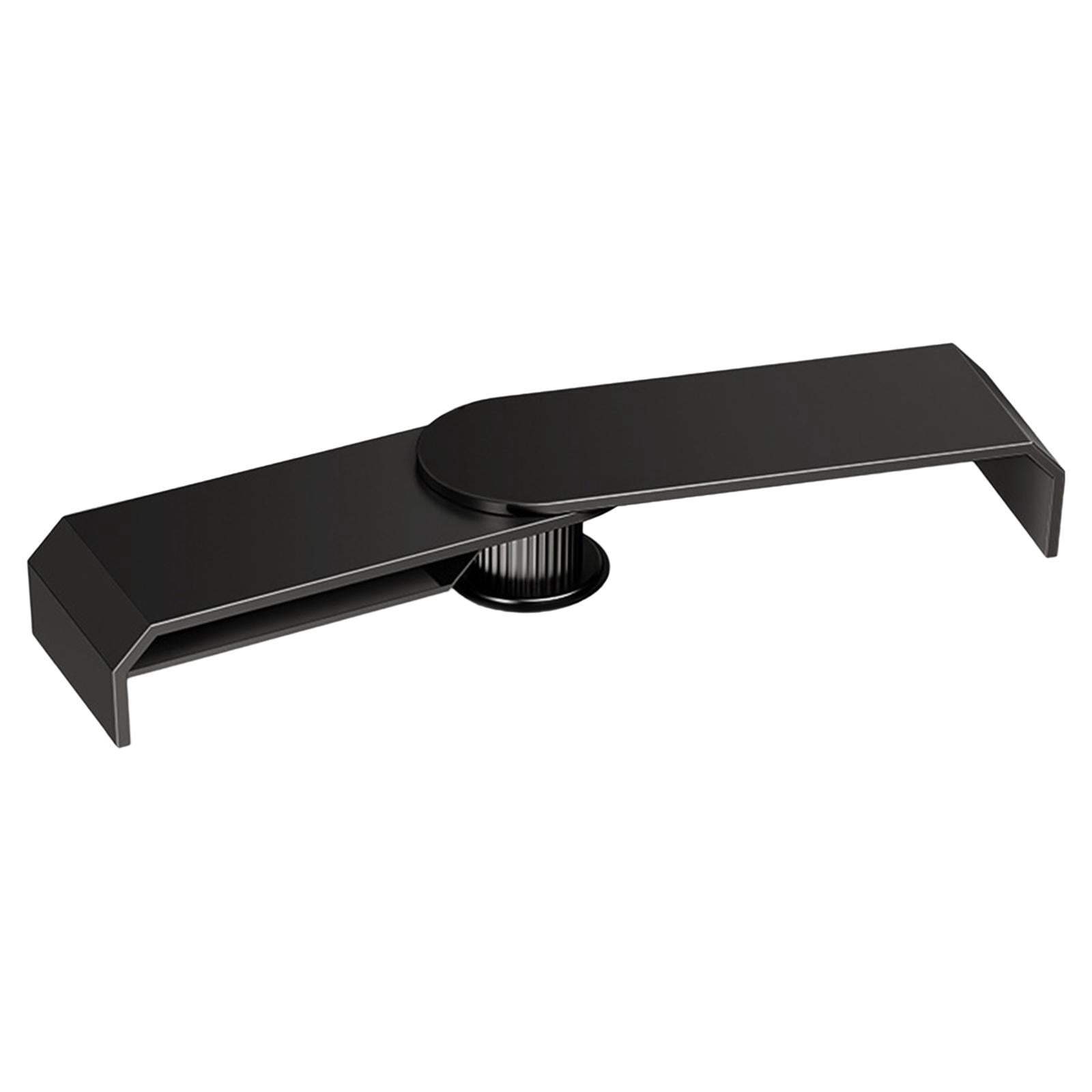 Wzmzjy Double Monitor Stand for Desk Metal Sturdy Monitor Riser with Storage Black