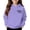 Purple, variant on WOYY Toddler Girls Hoodie Heart Print Hooded Sweatshirt Casual Soft Hoodies, Sizes 2-3T