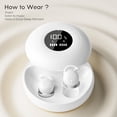 thumbnail image 5 of sunvito Sleep Earbuds, Mini Sleep Earbuds for Side Sleepers, 30H Playtime Wireless Headphones with LED Earphones for Small Ears Sleeping Working, Exercise,Hiking,White, 5 of 8