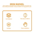 thumbnail image 3 of OULII 1Pack Small Spade Iron Garden Digging Tools for Adults Gardening, 3 of 8