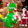thumbnail image 2 of FT Tall Christmas Inflatables Outdoor Decorations Blow Up Snowman Inflatable Candy Cane Buildin Rotating Colorful LEDs Xmas Snow Man Blowups Yard Decoration for Party Holiday Indoor L, 2 of 6
