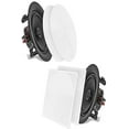 thumbnail image 1 of PYLE-HOME PDIC66 In-Wall/in-Ceiling 6.5-Inch Dual Stereo Speakers, 200 Watt, 2-Way, Flush Mount, White, 1 of 5
