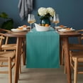 thumbnail image 2 of Teal Green Ombre Table Runner - 90 Inch Long, Kitchen Dining Table Runner Dresser Scarves, Contemporary Gradient Abstract Art Farmhouse Decor for Coffee Tables Wedding Party Banquet, 2 of 8