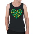 thumbnail image 2 of Shamrock Heart Lucky Clover St. Patricks Day Design Men's Tank Top, 2 of 3
