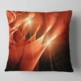 thumbnail image 2 of Designart Abstract Warm Brown Fractal Design - Contemporary Abstract Throw Pillow - 16x16, 2 of 5