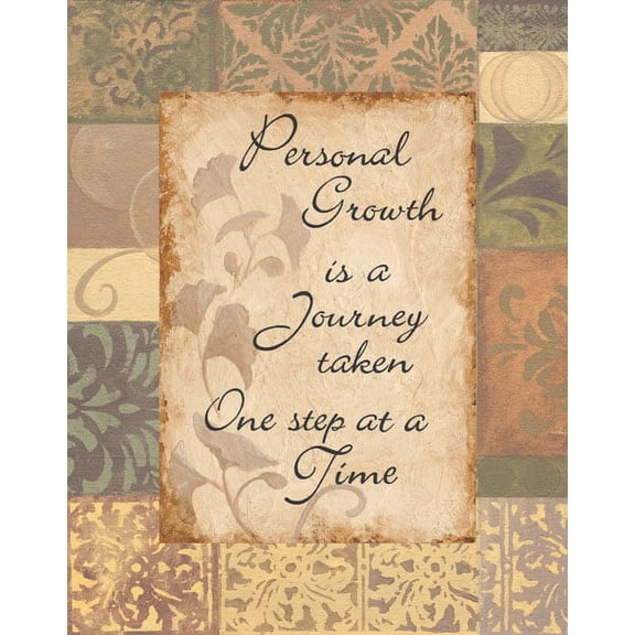 Personal Growth is a Journey Taken One Step at a Time; One 11x14 Poster Print