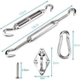thumbnail image 4 of Kit de Fixation de Voile d'Ombrage, Kit de Fixation de Voile d'Ombrage en Acier Inoxydable pour Triangle et Carré, Rectangle, Accessoires de Fixation de Voile d'Ombrage (M6), 4 of 4