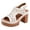 Beige, variant on Women's Platform Gladiator Dressy Sandals 2026 Trendy Casual Flower Hollow out Leather Chunky Block Slingback High Heels Beach Boho Walking Summer Dress Shoes for Ladies Black Size 9.5