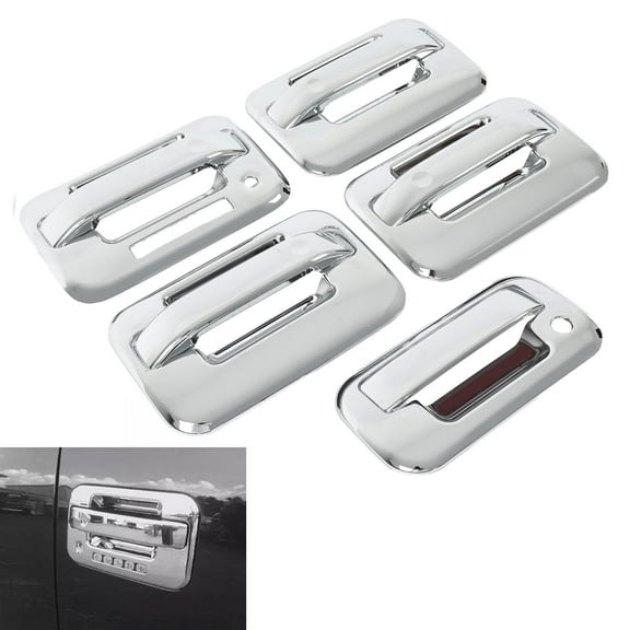 Chrome 4 Door (With Key Pad) Tailgate Handle Covers Fits 2004-2014 Ford F150