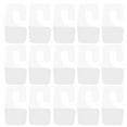 thumbnail image 1 of Miangastore 100pcs Clear Sticky Hanging Tabs Self Adhesive Hang Tabs PVC Tag Hook for Retail Display, 1 of 8