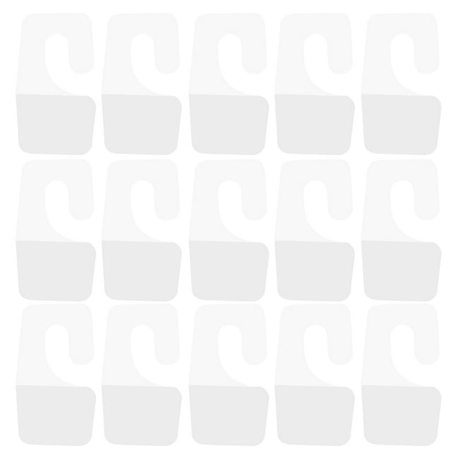 Miangastore 100pcs Clear Sticky Hanging Tabs Self Adhesive Hang Tabs PVC Tag Hook for Retail Display