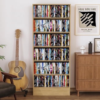 Walker Edison Glass Doors Furniture, Driftwood Media Tower Storage