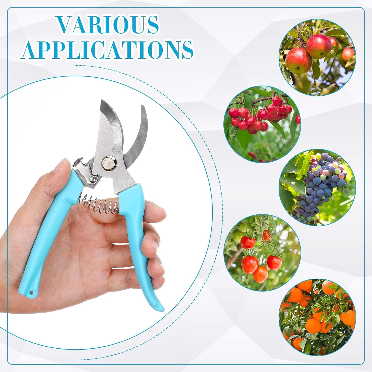 30 Garden Flower Shears Pruning Scissors Heavy Duty Plant Scissors Trimming Garden Clippers Hand Tree Pruner for Yard Gardening Plants Hedge Flower Tree Cutting Secateurs