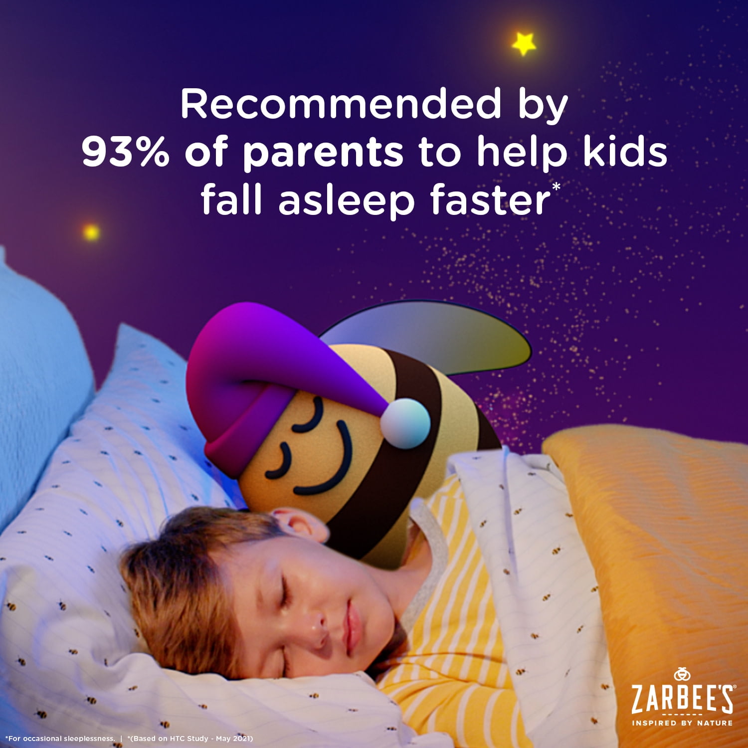 Zarbee’s Kids Sleep 1mg Melatonin Chewables, Drug-Free, Natural Grape, 38ct