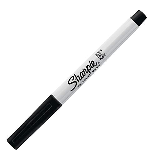 Sharpie Ultra Fine Point Permanent Markers 37161PP Blister Pack with 2 Markers Resists Fading and Water Black Ink 