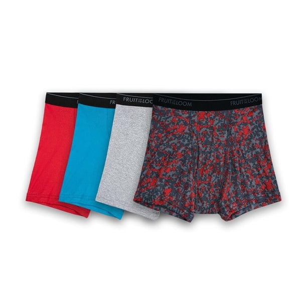 Bóxer Fruit Of The Loom para Hombre, Trunks Multicolor 4 Piezas Talla CH