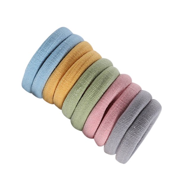 Guardurnaity Bandas de goma elásticas para el cabello para niñas, accesorios de Color sólido, adorno de cuerda para el cabello, tocado, coleta Accesorio para el cabello Color del arcoiris