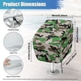 thumbnail image 7 of KUIFORTI Green Camo 2 Pack Boat Seat Cover Dustproof Pontoon Towel Seat Cover with Drawstring Weather Resistant Durable Helm Chair Protective Covers 23W x 21D x 24H Inch, 7 of 7