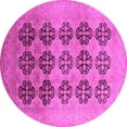 thumbnail image 1 of Ahgly Company Indoor Round Oriental Pink Traditional Area Rugs, 8' Round, 1 of 4