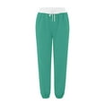 thumbnail image 3 of SNKSDGM Women's Plus Wide Leg Capri Sweatpants Women Black Pants for Women Dressy Wedding Women Bottom Sweatpants Joggers Pants Workout High Waisted Yoga Pants with Pockets, 3 of 4
