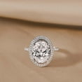 thumbnail image 4 of IGI Certified 1 Carat Oval Shape Lab Grown Diamond Engagement Ring | 14K White Gold | Amarya Secret Double Halo Lab Diamond Ring | FG-VS1-VS2 Quality Friendly Diamonds, 4 of 6