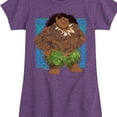 thumbnail image 3 of Moana 2 - Maui Tribal - Girl's Toddler And Youth Fitted Short Sleeve Graphic T-Shirt, 3 of 5